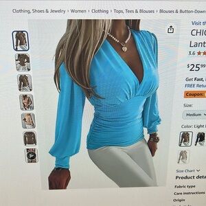 SALE!!! ❤️ Take an additional 50% OFF 🌺 long sleeve V-neck rouching sides